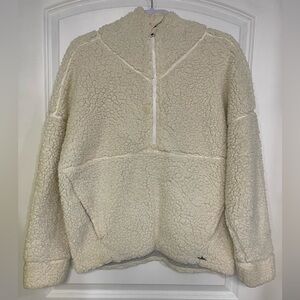 prAna women’s Permafrost Half Zip, Relaxed fit, Size LG, 100% Recycled Polyester